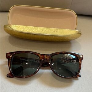 bill blass Tortoiseshell Sunglasses with gold case